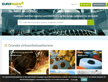 Tablet Screenshot of europages.no
