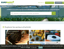 Tablet Screenshot of europages.fr