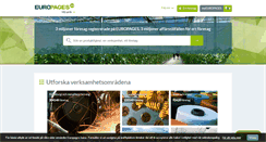 Desktop Screenshot of europages.se