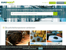 Tablet Screenshot of europages.nl