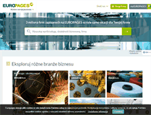 Tablet Screenshot of europages.pl