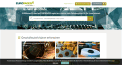 Desktop Screenshot of europages.de