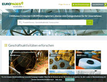 Tablet Screenshot of europages.de