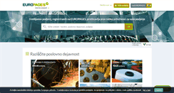 Desktop Screenshot of europages.si